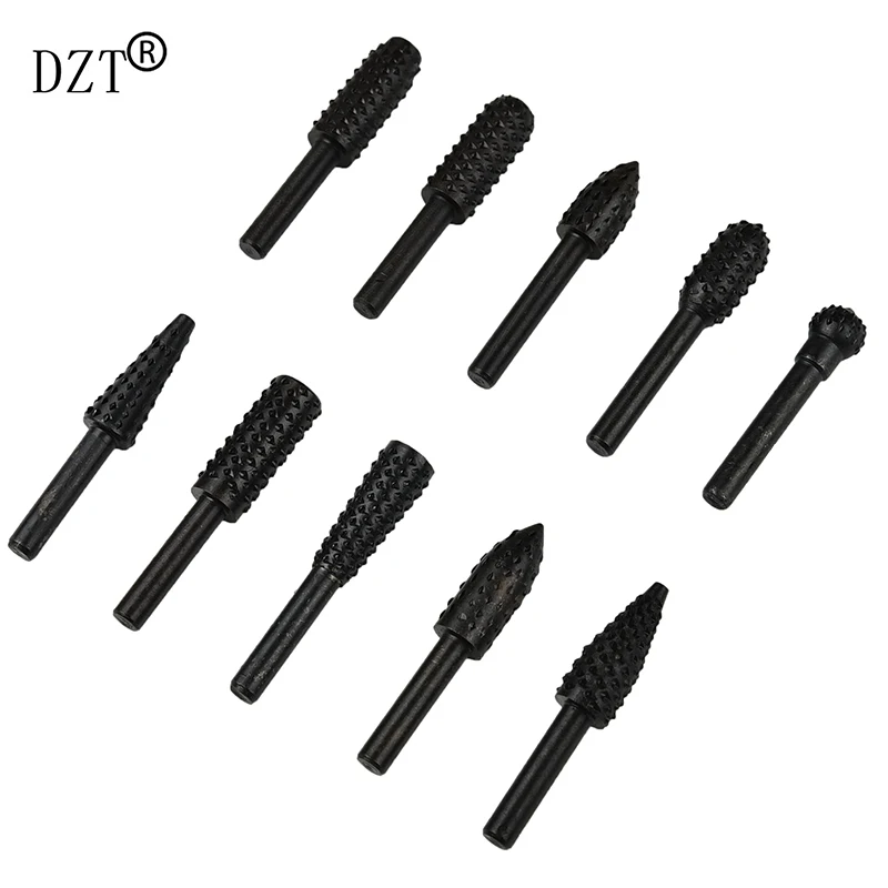 10 шт. Деревообработка Ротари файла резьба по дереву нож артефакт шлифовальной