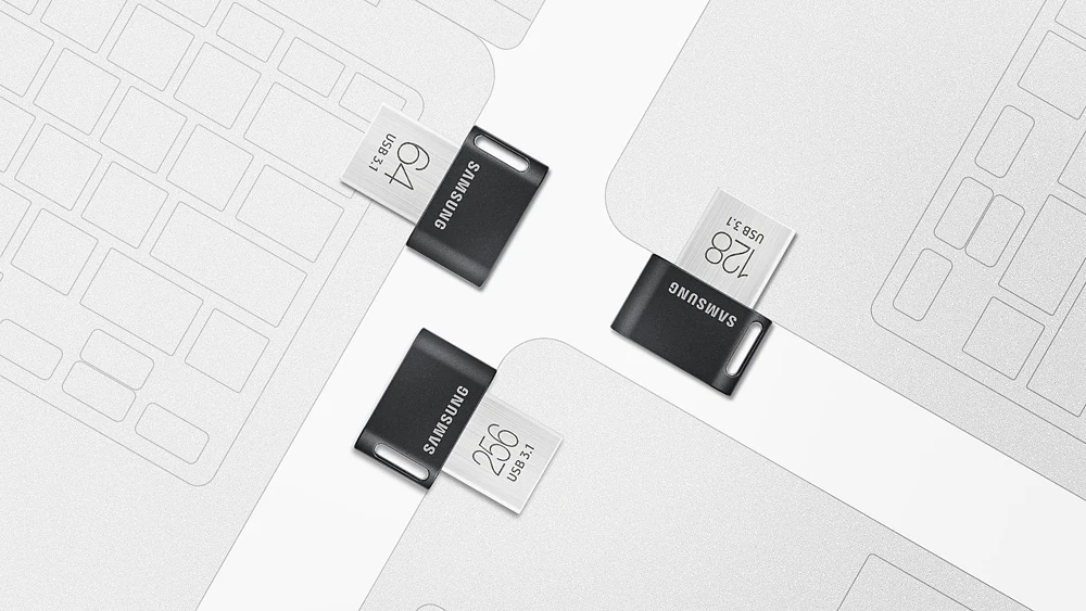USB флеш-накопитель SAMSUNG USB3.1 FIT Plus 32G 64G 128G 256G флеш-накопитель маленькая карта памяти устройство для хранения U диск мини-флешка