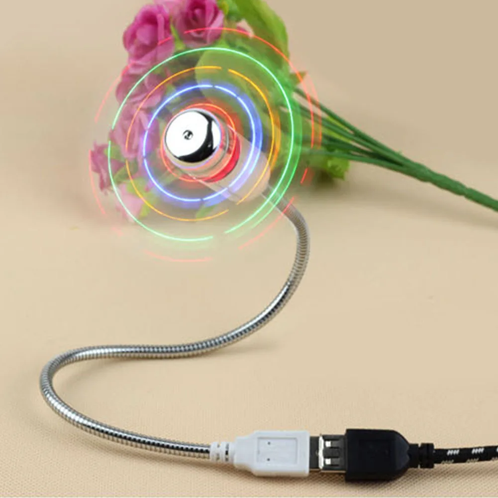 Alloy PVC Mini USB Fan Light Flexible Gooseneck LED Durable Adjustable Gadget For PC Laptop Computer #0129 | Компьютеры и офис