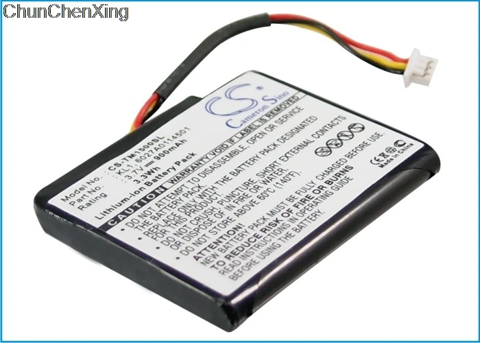 Аккумулятор Cameron Sino 900 мАч 6027A0114501 KL1 для TomTom VIA 1405 1405M 1405T 1435T 1435TM 1505 1505M 1505T