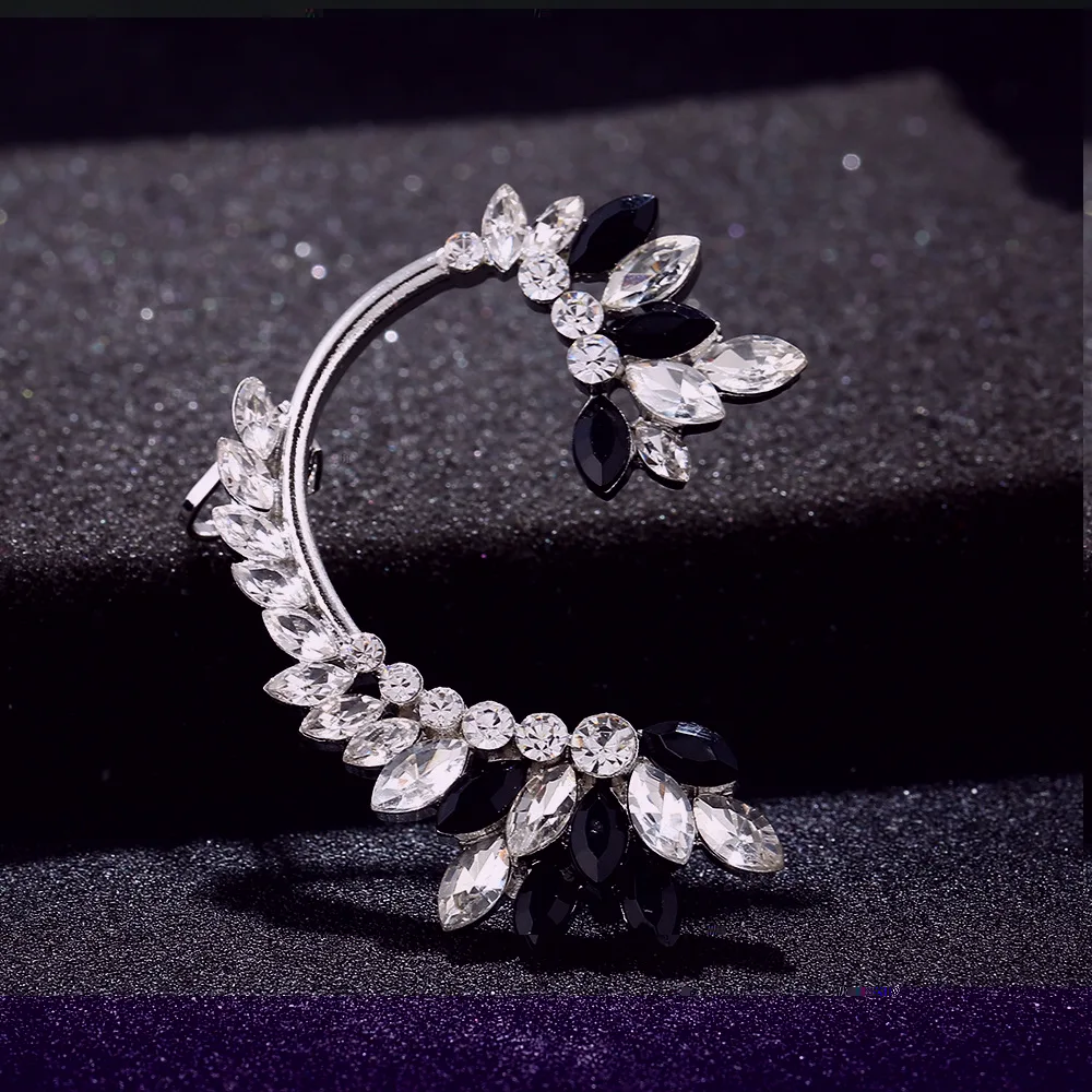 Модные Позолоченные Серебряные циркониевые ушные манжеты ZLDYOU женская свадебная