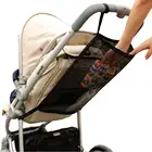Сетчатый карман для детской коляски, органайзер для хранения бутылочек и подгузников, подвесной держатель для сумки, аксессуары для коляски, Детские большого размера