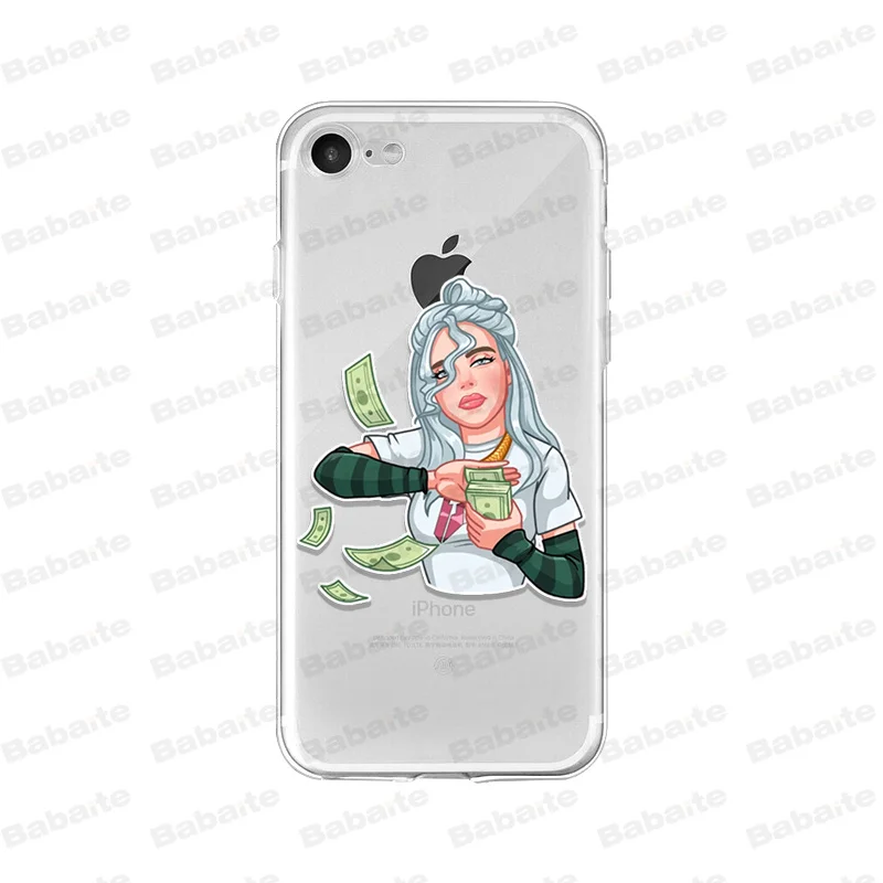 A13 Babaite Billie eilish rainbow blohsh глаза океана Мягкий ТПУ силиконовый чехол для телефона iPhone X 5 5S SE 6 6splus 7 8 Plus XS MAX XR - Цвет: A13