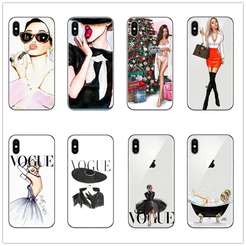 Модный очаровательный женский Мягкий силиконовый чехол для IPhone 5 5s SE 6 6s 7 8 PLUS X XR XS