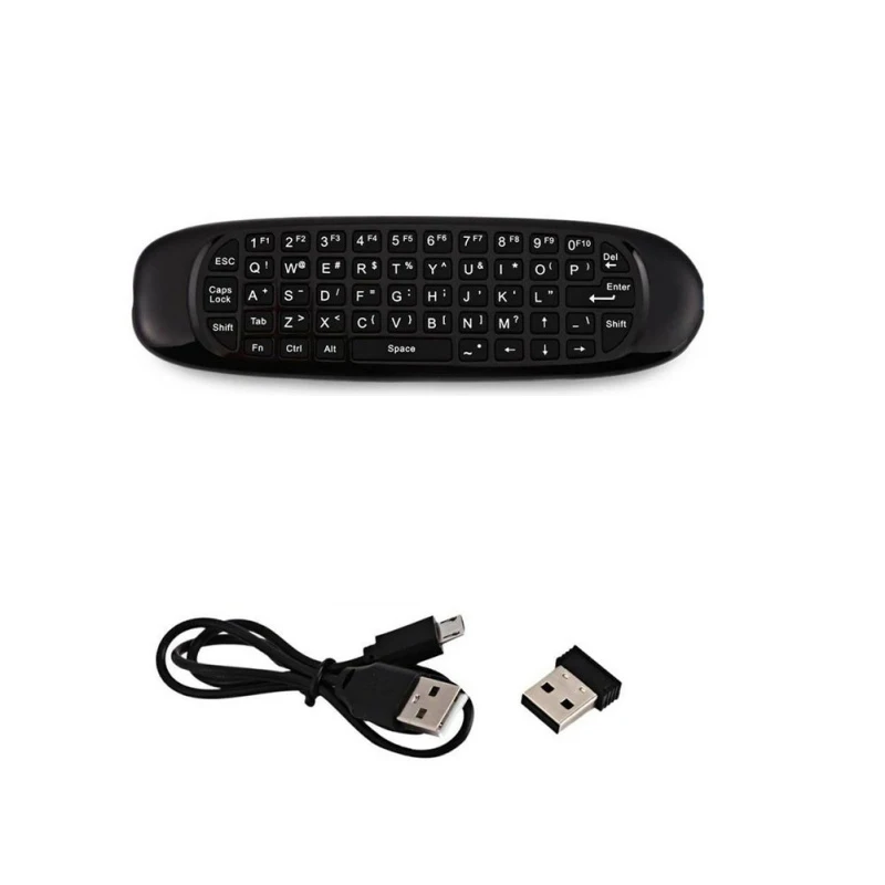 Airmouse беспроводной Keybord русский и английский датчик движения 2,4 ГГц мини перезаряжаемая клавиатура умный пульт дистанционного управления Smart tv