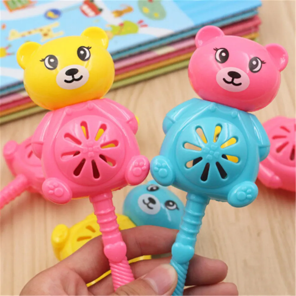 

1pc Multicolor Bear Baby Rattles Baby Toy Newborn Teethers Baby Hand Rattles Combination High Quality