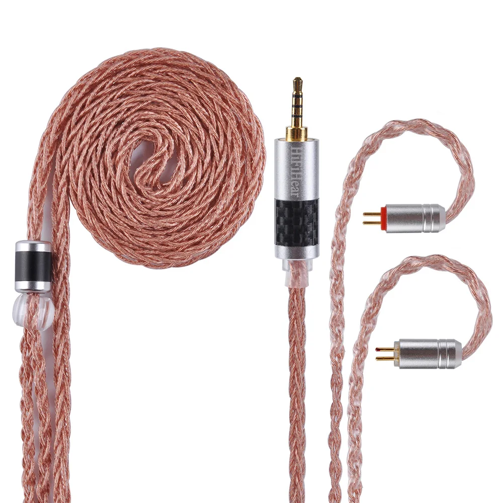 HiFiHear 8 ядерный сплав с чистый Медь кабель 2 5/3 5/4 4 мм балансный MMCX/2pin разъем для ZS10 ZS6