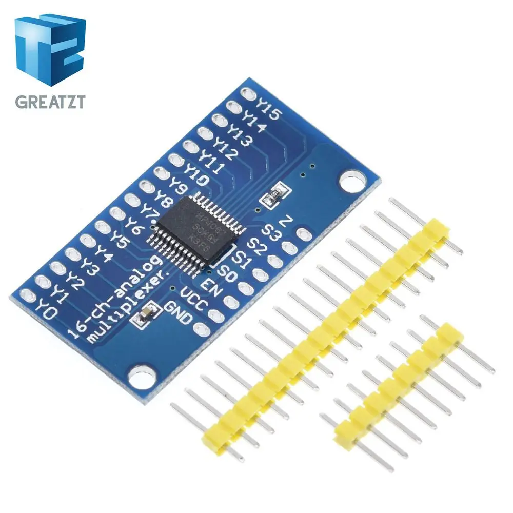 1PCS CD74HC4067 16-Channel Analog Digital Multiplexer Breakout Board Module For Arduino | Электронные компоненты и