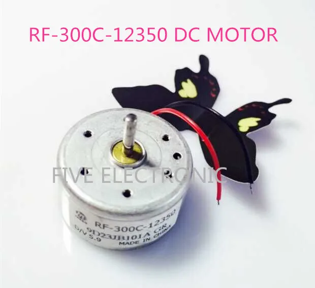 RF-300C-12350 двигатель Micro DC с длинным валом 23 мм, двигатель 300C для DVD-плеера/ретранслятора/рекордера/DIY-моделей