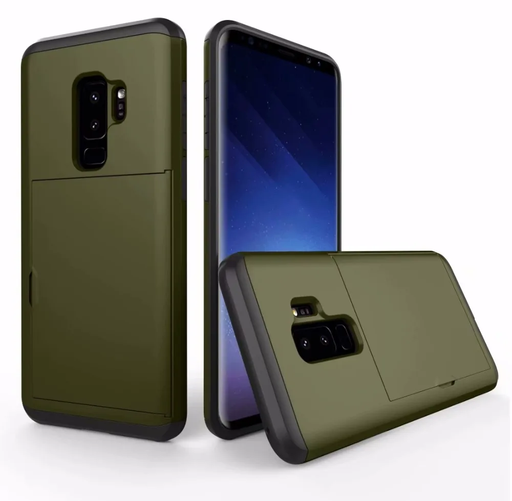 Для samsung Galaxy Note 9 8 5 чехол роскошный гибридный бронированный Чехол для S6 S7 Edge S8 S9 PLUS S10 PLUS S10 5G S10 E держатель для карт корпус