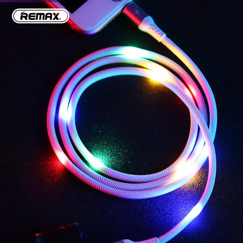 Для iPhone Xs max XR X 8 7 6 8s 7s 6s plus 5S светодиодный светящийся USB кабель 2.1A зарядный кабель зарядный провод шнур - Цвет: RC-133i-WT