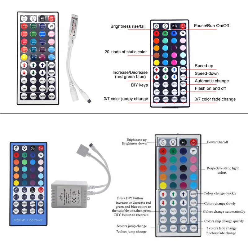 Цветная (RGB светодиодный полосы светильник 5050 гибкий Водонепроницаемый RGBW/RGBWW