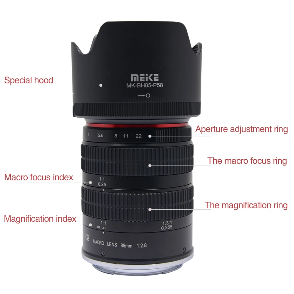 Макро объектив Meike MK 85mm F/2 8 с полной рамкой APS C супер MediumTelephoto для Canon EF Mount DSLR
