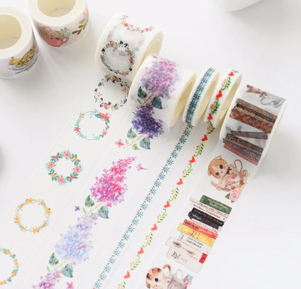 2 рулона/Лот Цветы/девочки/Торт/Кот/книги/пищевые узоры японский РИСИ