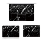 Виниловый чехол с черным мрамором на весь корпус, Защитная Наклейка для Macbook Air Pro Retina 12 дюймов 15 дюймов 13,3 дюймов A1932 A2189 Pro16 A2141 A1342