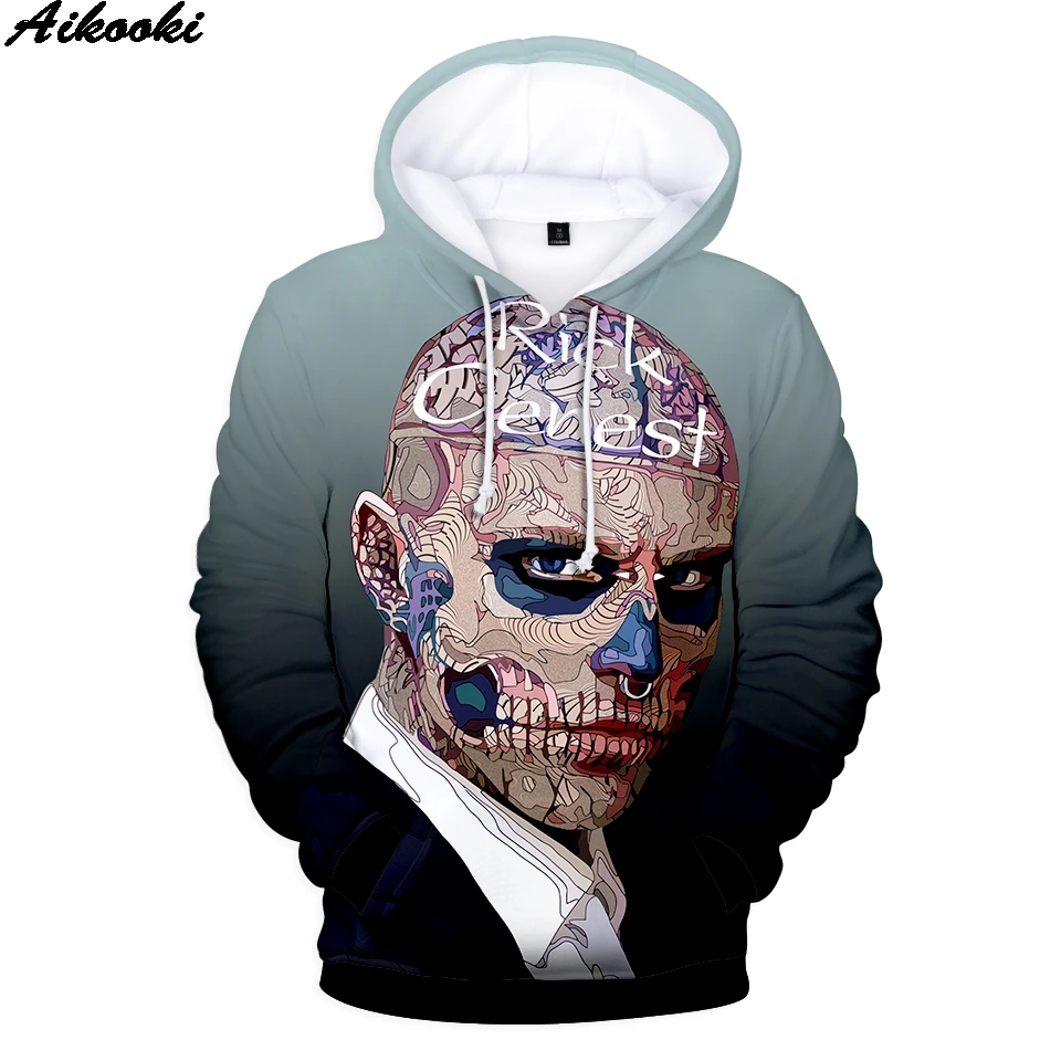 Rick Genest 3D толстовки для мужчин/женщин Harajuku с принтом Aikooki мужские хип хоп унисекс