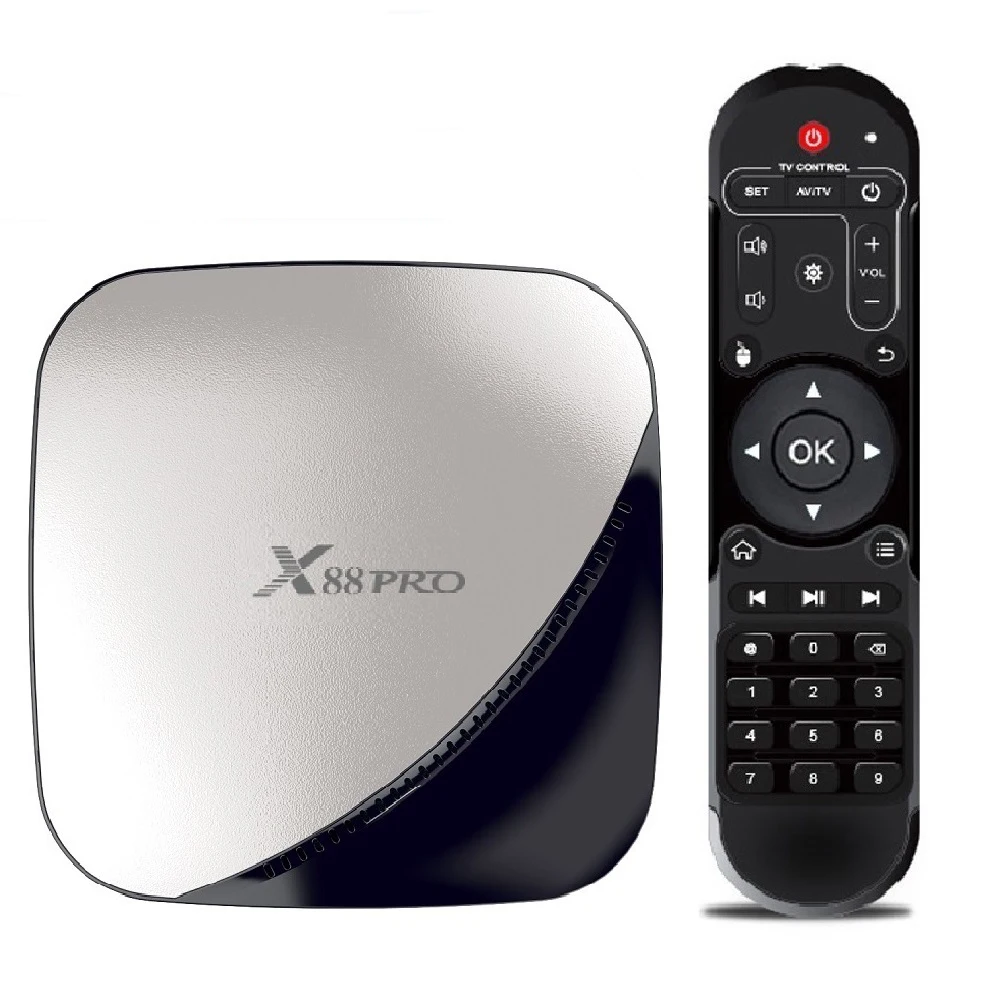 X88 pro Android 9,0 Smart HD TV box 2/4 GB Оперативная память RK3318 Quad core 2,4G& 5G двухъядерный процессор Wi-Fi медиа-плеер поддерживает YouTube HD Ott Декодер каналов кабельного телевидения