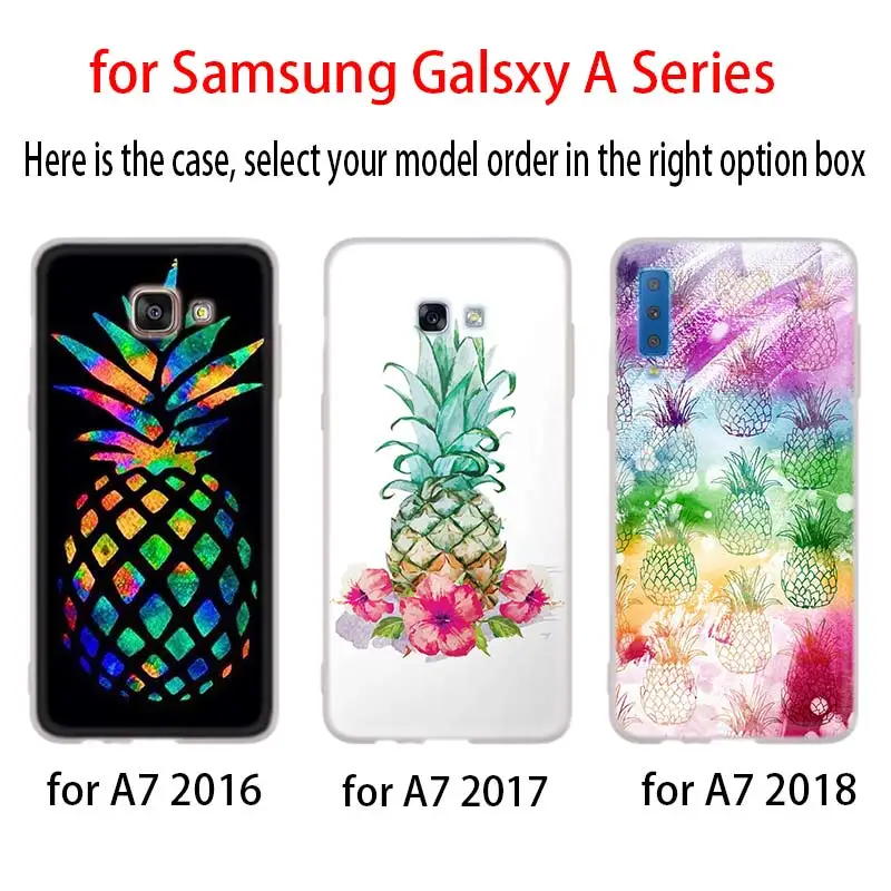 Ананас Мягкая обложка чехол для телефона для samsung Galaxy A50 A10 A20 A30 A40 A60 A70 A6 A8 плюс A7 A9 A3 A5 A90