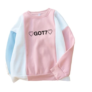Толстовки GOT7 K-Pop с капюшоном в Корейском стиле K-Pop, свитшоты, свободная верхняя одежда, уличная одежда в стиле хип-хоп, свитшоты для осени и зимы, женская одежда