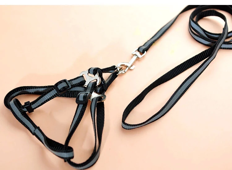Отражать Свет Функция Классический Домашних Собак грудь жгут Поводок набор Pet