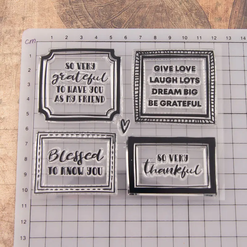 Этикетка с надписью прозрачный силиконовый штамп для печати Сделай Сам