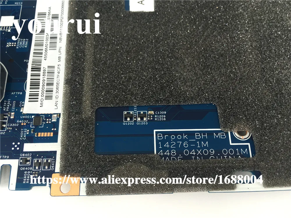 NBVB111003 NB.VB111.003 материнская плата для ноутбука acer Asipre E5 772G 448.04X09.001M SR27G i3 4005U