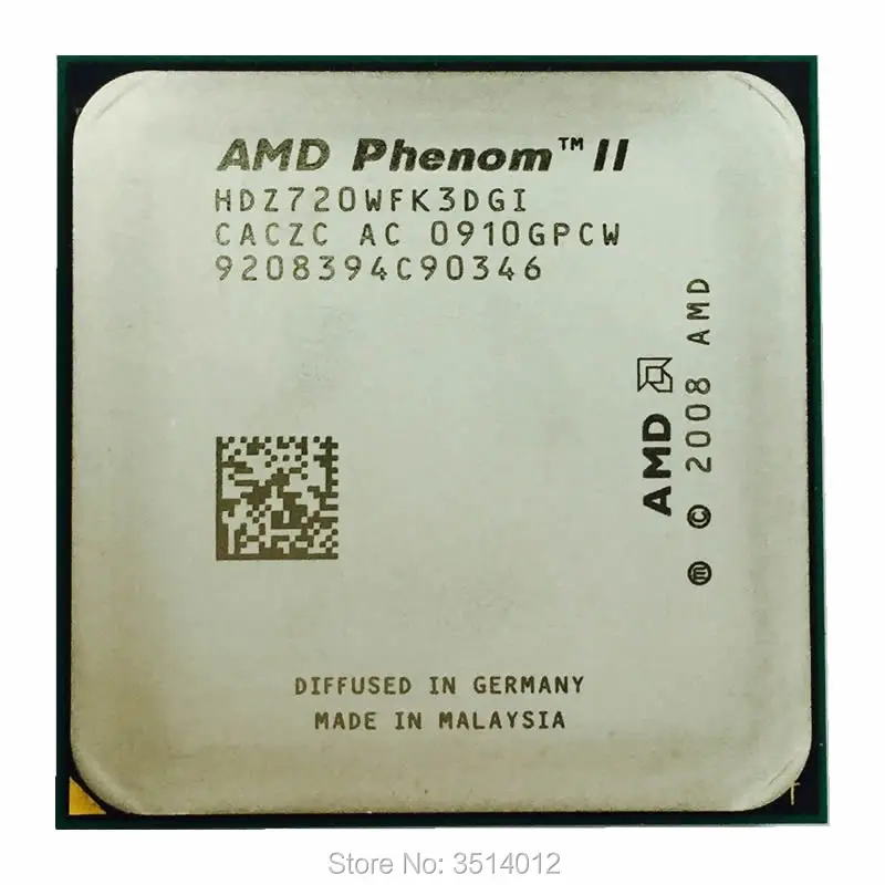 AMD Phenom II X3 720 2.8 GHz Triple-Core CPU Processor HDZ720WFK3DGI Socket AM3 | Компьютеры и офис