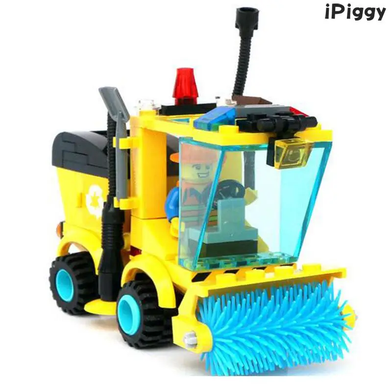 IPiggy 2018 102 шт. DIY образовательный Строительный кирпич строительный блок уборочная