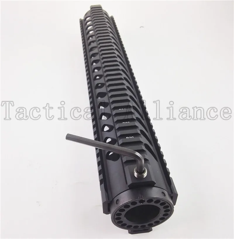 

Outdoor Airsoft 15 '' inch AR .223/5.56 Free Float Quad Handguard Rail Tube AR-15 M16 M4 Handguard Tactical Paintball Hunting