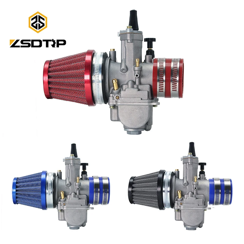 Мотоциклетный карбюратор ZSDTRP PWK21 24 26 28 30 32 34 с адаптером воздушного фильтра 50cc 90cc