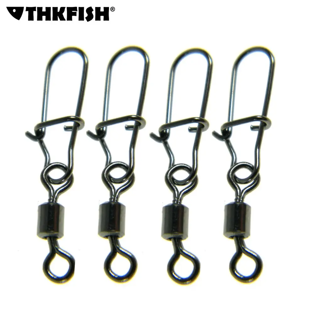 100 шт. #5 безопасности крест запор и Рыбалка подшипник прокатки Вертлюги крючок