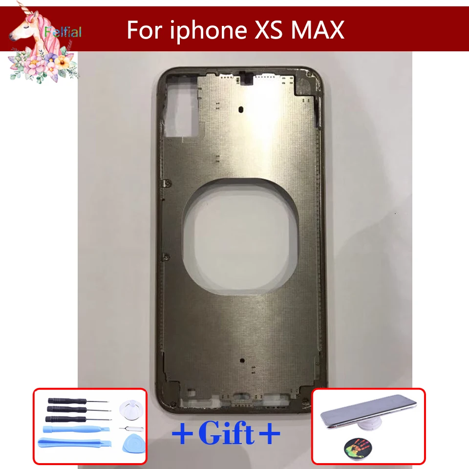 Оригинальная новая передняя рамка для iphone X XR XS MAX задняя средняя с боковыми