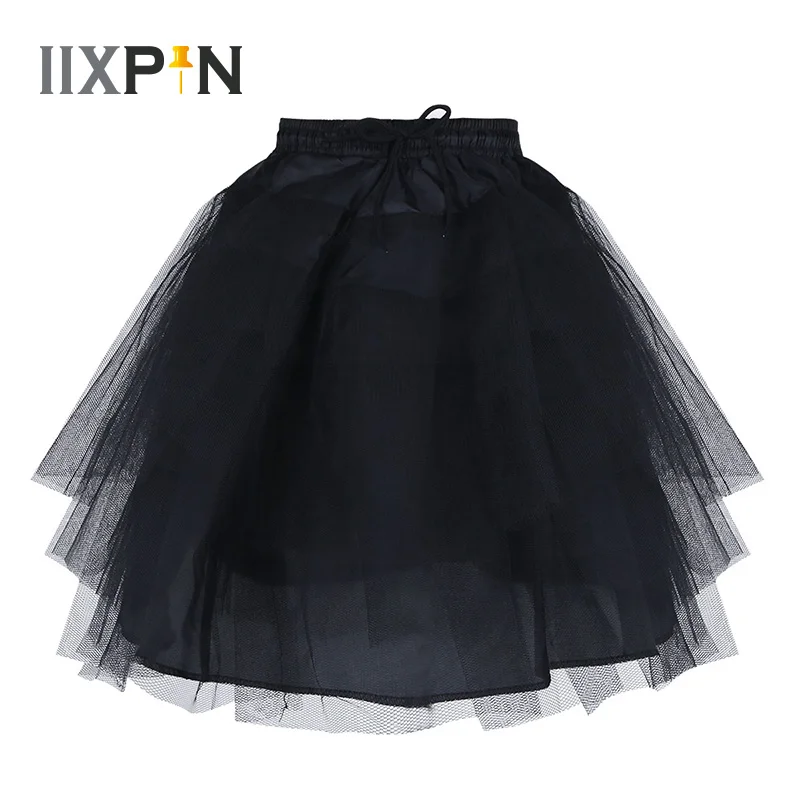 

Kids Girls Ballet Skirts Dance Dress 3 Layers Net Petticoat Underskirt Crinoline Slip Petticoat for Flower Girls Wedding Dress