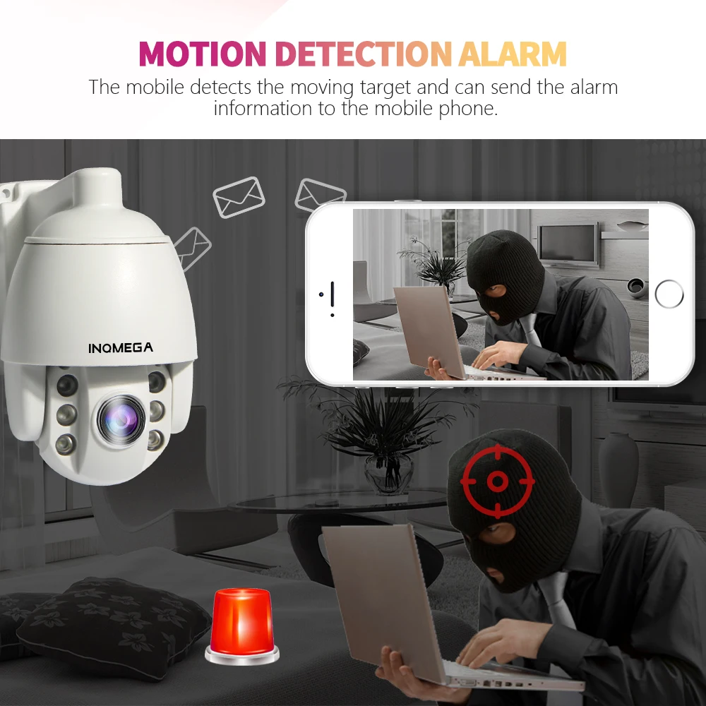 INQMEGA мини 2 5 дюймов PTZ купольная IP камера WiFi 2MP 1080P Беспроводная CCTV наружная
