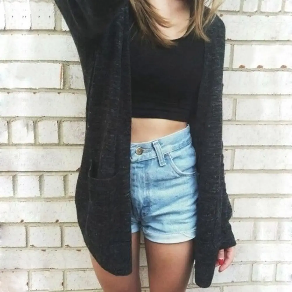 Свободная накидка пончо Для женщин Свитеры для Осень Кардиган с длинным рукавом