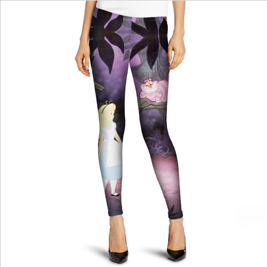Несколько Новый Стиль Женщины Цифровой PrintingLeggings Упругие Карандаш Брюки Йога