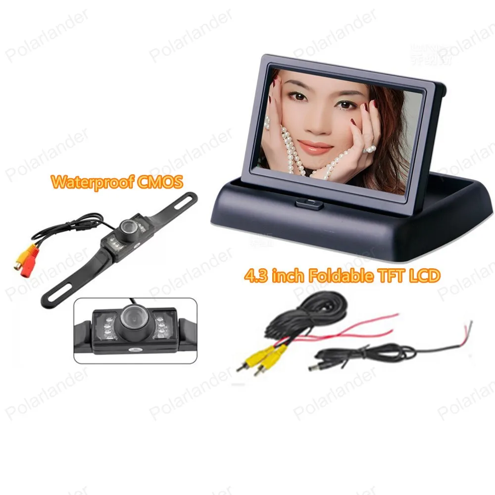 

4.3 Inch Foldable tft lcd Rear View Camera Mirror Monitor Car Backup Reverse Parking CCD Night Vision