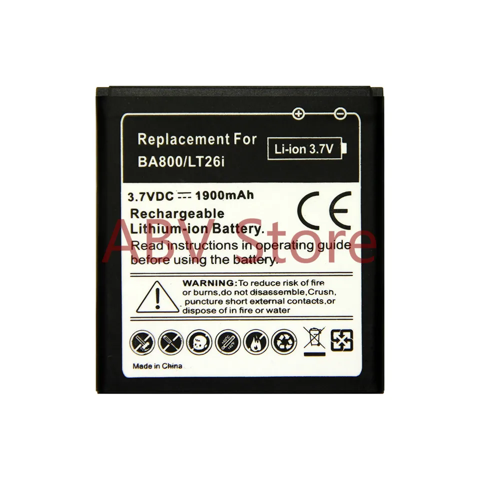 Высококачественная сменная батарея BA800 для sony Ericsson Xperia S Arc HD LT26i LT26 V LT25i