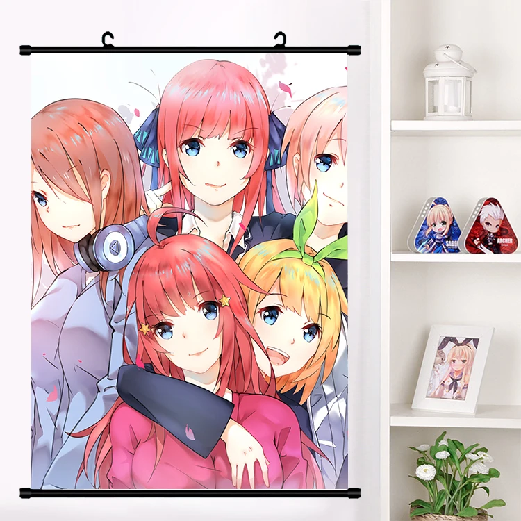Короткая футболка с героями из японского аниме Go Toubun no Hanayome Накано Nino наклейки на