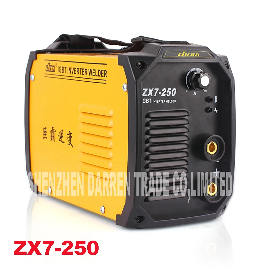 Новый 220V 6.5KW портативный сварочный аппарат IGBT инвертор дуговой ZX7 250 с держателем