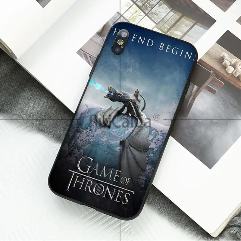 Чехол для телефона Ruicaica Game Of Thrones Finale из мягкого силикона черного цвета Apple iPhone 8 7 6