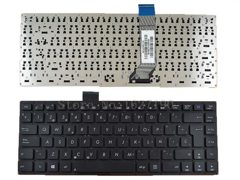 

SP/Spanish Laptop Keyboard For ASUS S400 BLACK Without Foil Win8 New
