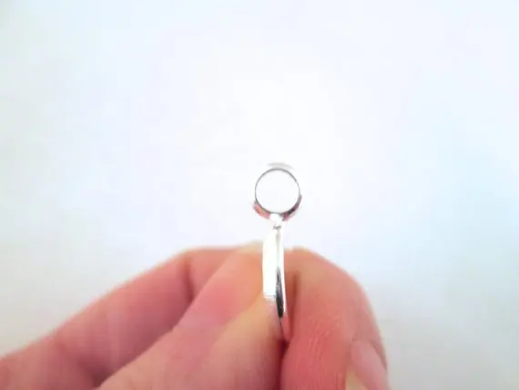 10mm Silver Bezel Settings Pick your amount B23theof | Украшения и аксессуары