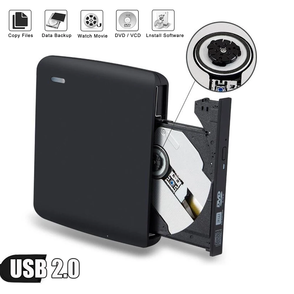 Внешний портативный флэш накопитель 8X USB 2 0 для ПК HP ACER Lenovo|Оптические дисководы| |