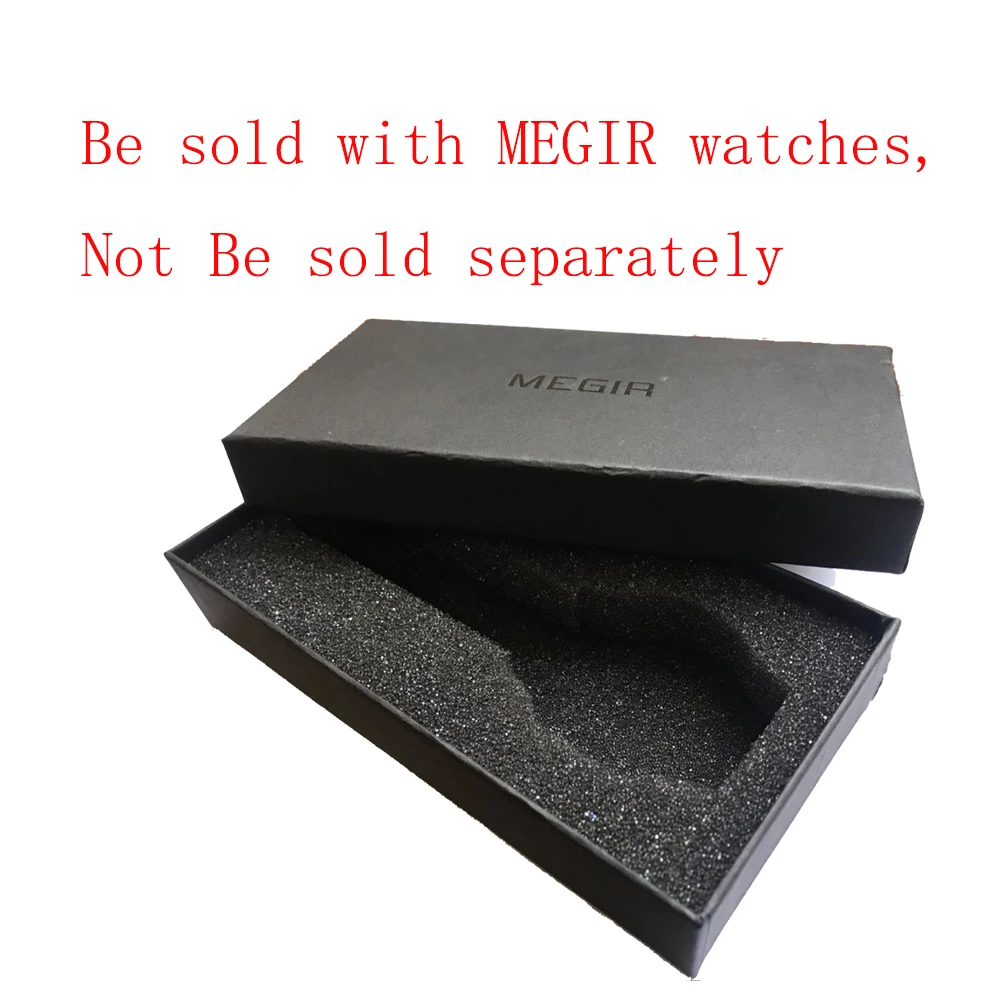 

MEGIR Pure Square Shaped Paper Gift Box Packing For Wristwatches Watches Boxes