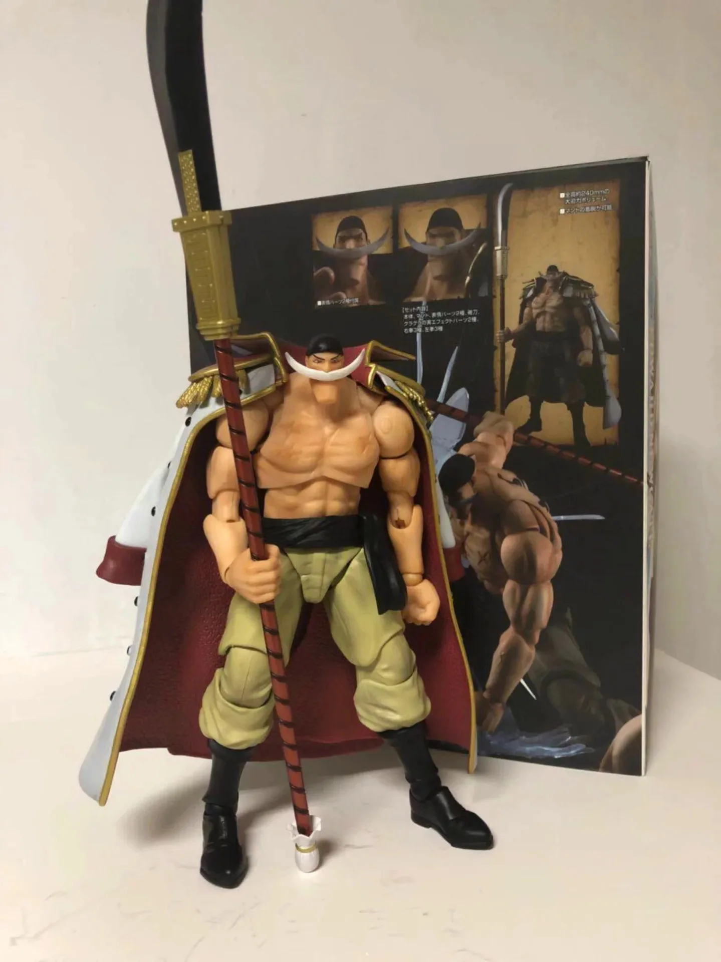 Аниме One Piece Edward Newgate BJD Joint Move PVC фигурка модель игрушки 25 см|Игровые фигурки и