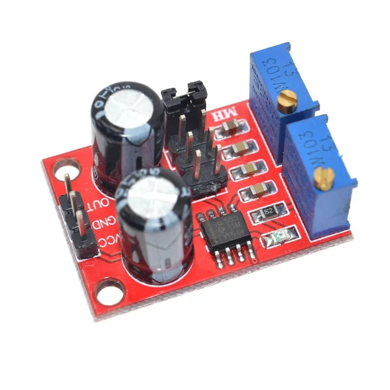 NE555 Pulse Frequency Duty Gap Adjustable Module Square Wave Rectangular Wave Signal Generator Stepper Motor Drive DIY RC Car
