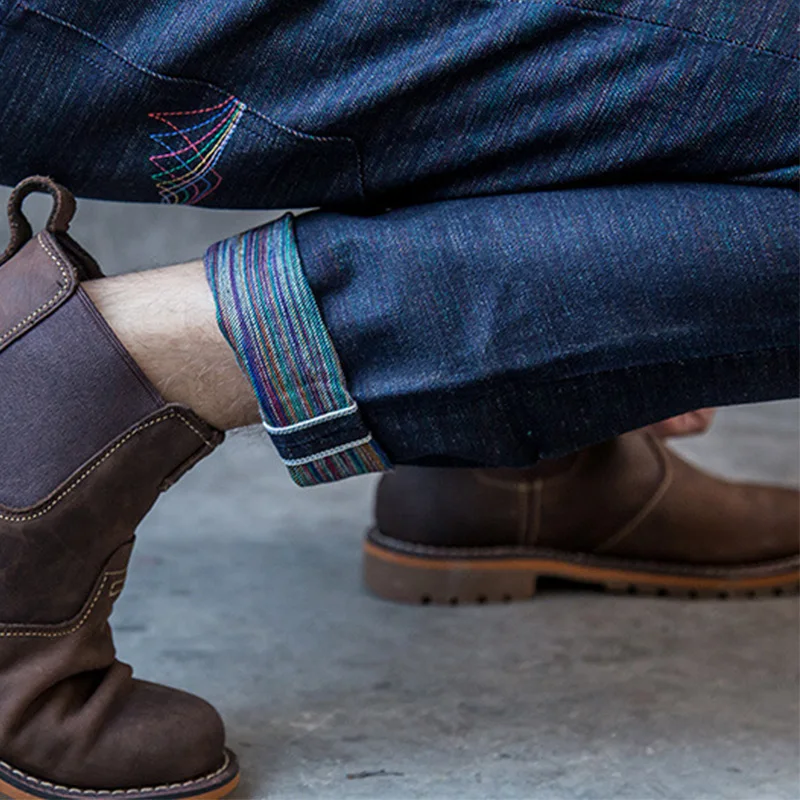 2018 весенне летние цветные мужские джинсы всех размеров Saints облегающие для