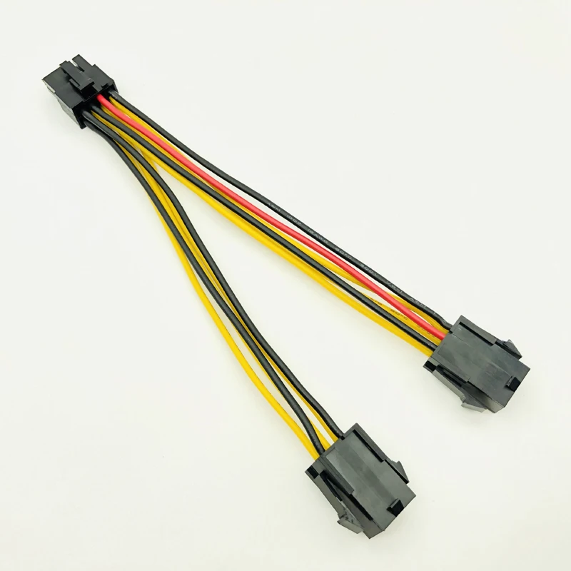 Компьютерный кабель H1111Z 15 см PCI Express E двойной 6Pin гнездовой до 8pin Male GPU видеокарта