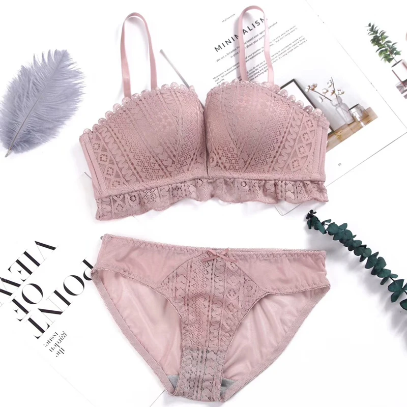 SP&ampCITY Sexy Lace Push Up Bra Set Women's Underwear Transparent Seamless Modern Soft Cute Female Lingerie Brassiere | Женская